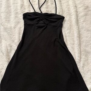 Womens H&M Black Strapless Dress